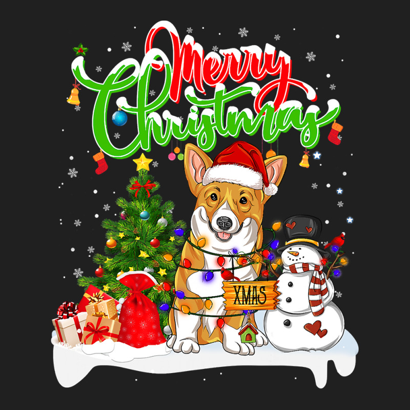 Corgi Dog Xmas Lighting Matching Santa Corgi Wearing Christmas 223 Wel Ladies Polo Shirt by hopelessoon | Artistshot