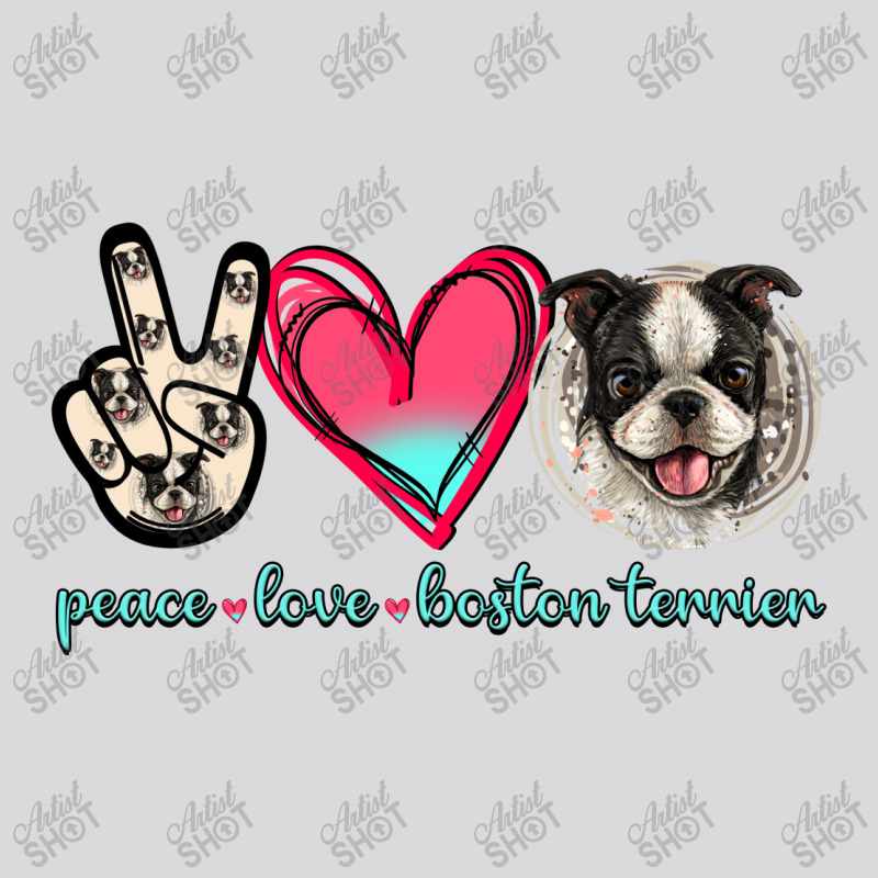 Peace Love Boston Terrier Women's Triblend Scoop T-shirt by Jasminsmagicworld | Artistshot