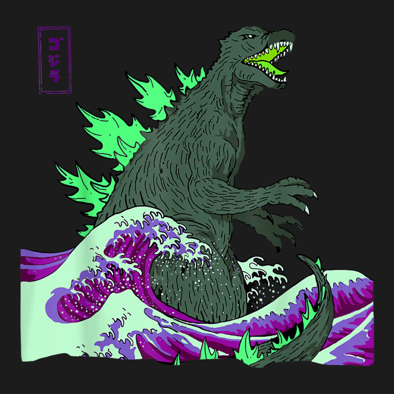 Teamgodzilla The Great Monster Off Kanagawa Green Wave T Shirt Hoodie & Jogger Set | Artistshot