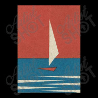 Vintage Minimal Sail Boat Illustration,minimal Graphic Design Cropped Sweater | Artistshot