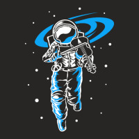 Astronaut In Space With Violin White Ladies Fitted T-shirt | Artistshot