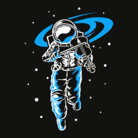 Astronaut In Space With Violin White Scorecard Crop Tee | Artistshot