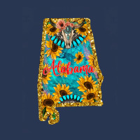 Sunflower Alabama Map Men Denim Jacket | Artistshot