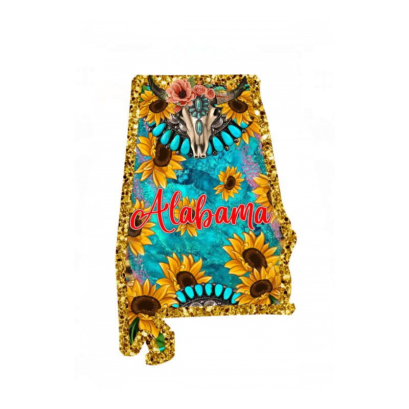 Sunflower Alabama Map Zipper Hoodie | Artistshot