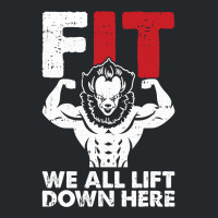 We All Lift Down Here Lazy Halloween Costume Funny Fitness Crewneck Sweatshirt | Artistshot