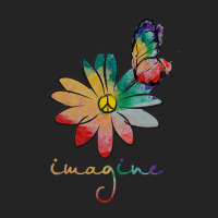 Imagine Hippie Flower T  Shirt Imagine Hippie Flower T  Shirt T  Shirt 3/4 Sleeve Shirt | Artistshot