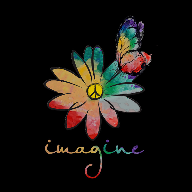 Imagine Hippie Flower T  Shirt Imagine Hippie Flower T  Shirt T  Shirt Fleece Short by raftdesign | Artistshot