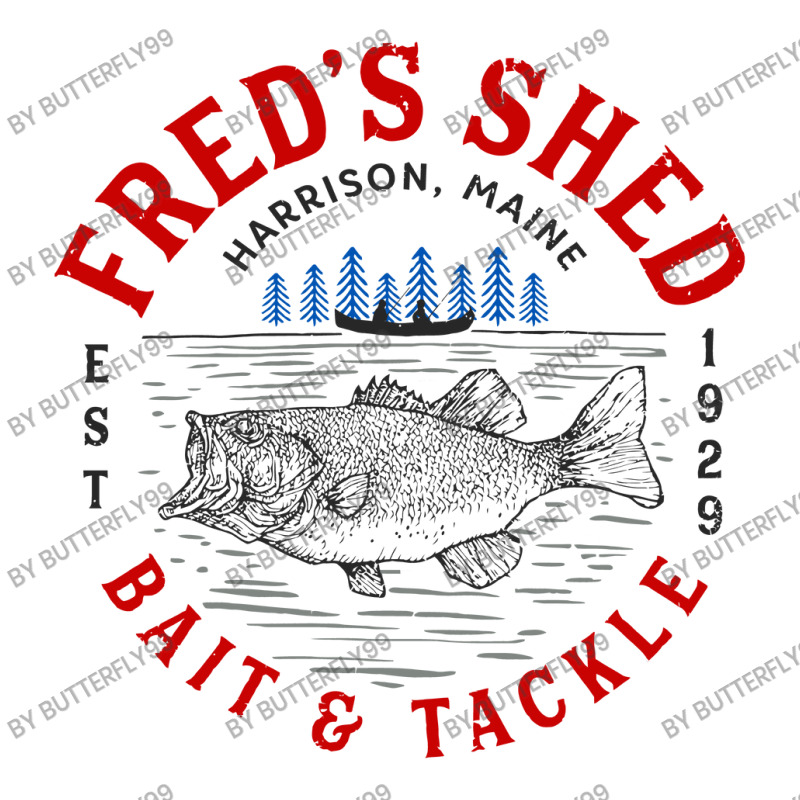 Fred's Shed, Bait & Tackle  T Shirt Men's 3/4 Sleeve Pajama Set | Artistshot