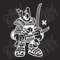 Samurai Warrior White Ladies Fitted T-shirt | Artistshot