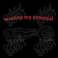 Wasting My Potential Nihilist Design Cropped Sweater | Artistshot