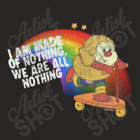 We Are All Nothing Retro 80s Style Nihilism Design Ladies Fitted T-shirt | Artistshot