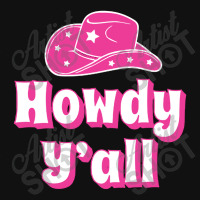 Howdy Y'all Pink Cowboy Shield Patch | Artistshot