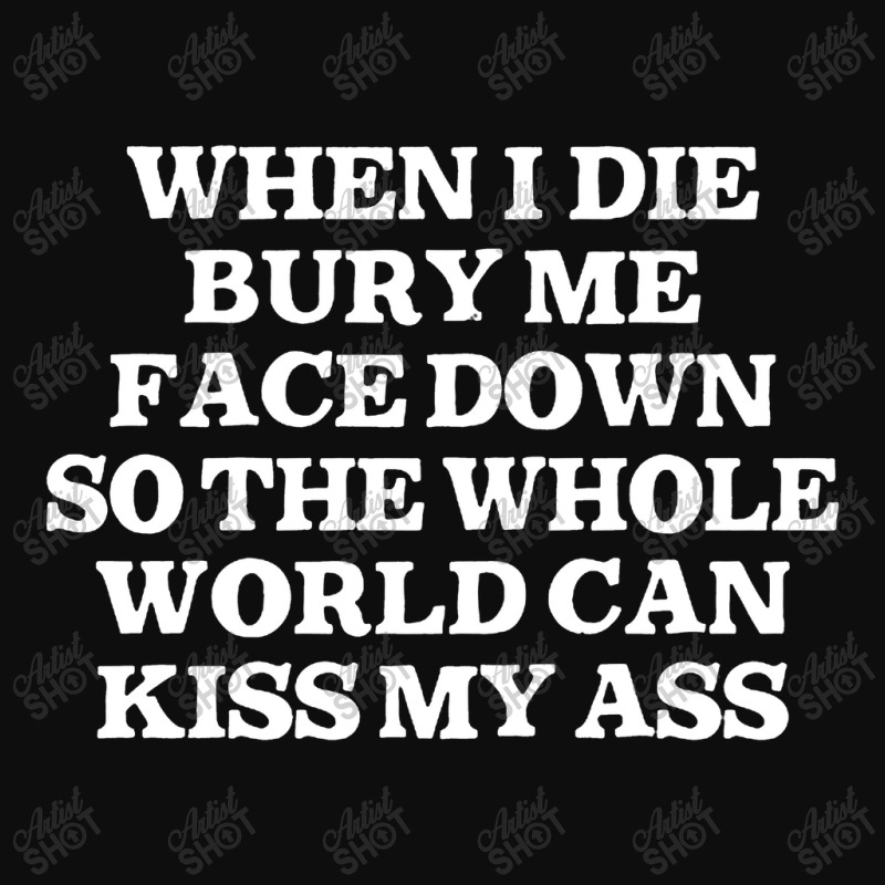 When I Die Bury Me Face Down Crop Top by oragumun | Artistshot