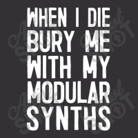 When I Die Bury Me With My Modular Synths Vintage Hoodie And Short Set | Artistshot