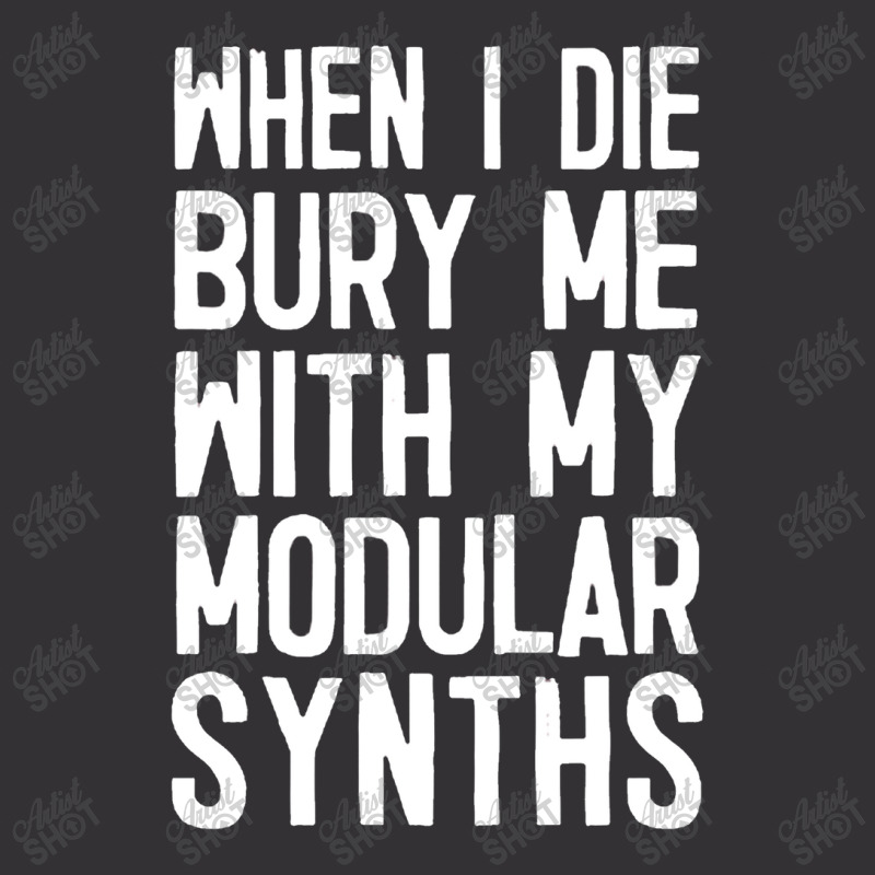 When I Die Bury Me With My Modular Synths Vintage Hoodie And Short Set | Artistshot