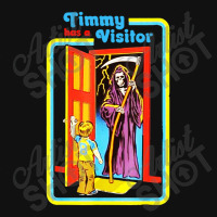 Timmy Has A Visitor Skeleton Death Halloween Costume Portrait Canvas Print | Artistshot