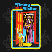 Timmy Has A Visitor Skeleton Death Halloween Costume Medium-length Apron | Artistshot