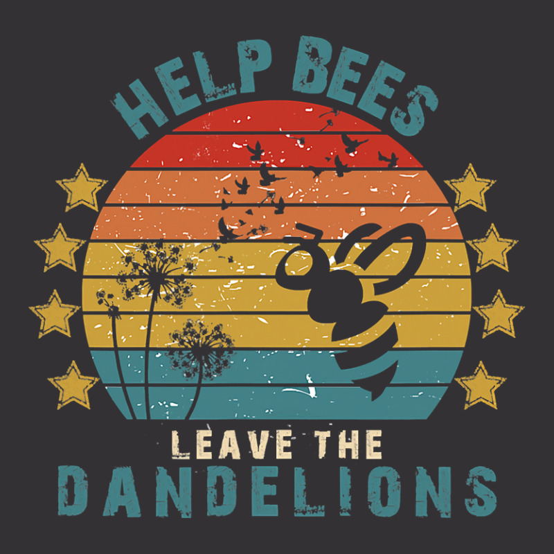 Bee Beekeeper Help Bees Leave The Dandelions Protect Dandelion Bee Lov Vintage Hoodie And Short Set | Artistshot