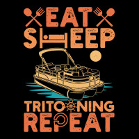 Pontoon Boat Sleep Eat Repeat Tritoon Boat Lovers Idea 10 Boat Boating Unisex Jogger | Artistshot