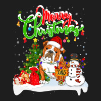 English Bulldog Xmas Lighting Matching Santa English Bulldog Dog Weari Classic T-shirt | Artistshot