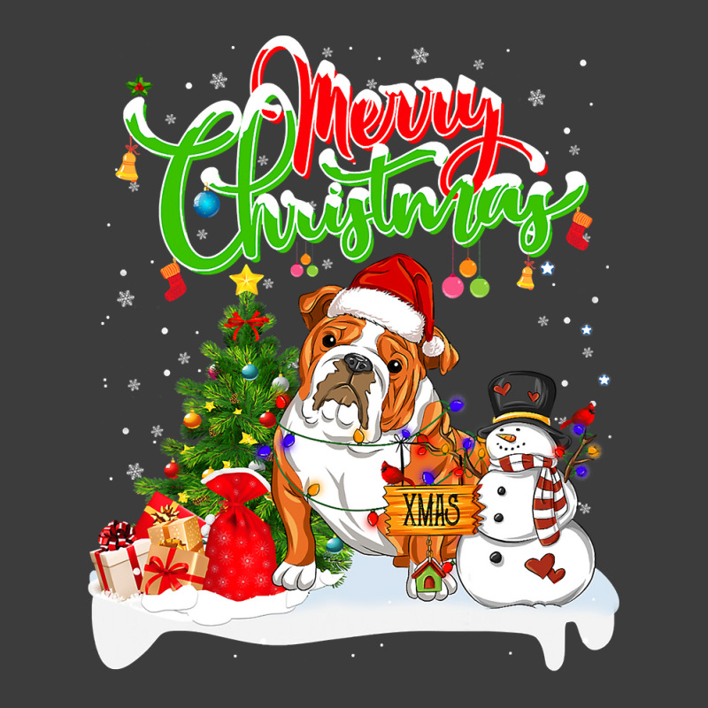 English Bulldog Xmas Lighting Matching Santa English Bulldog Dog Weari Men's Polo Shirt | Artistshot