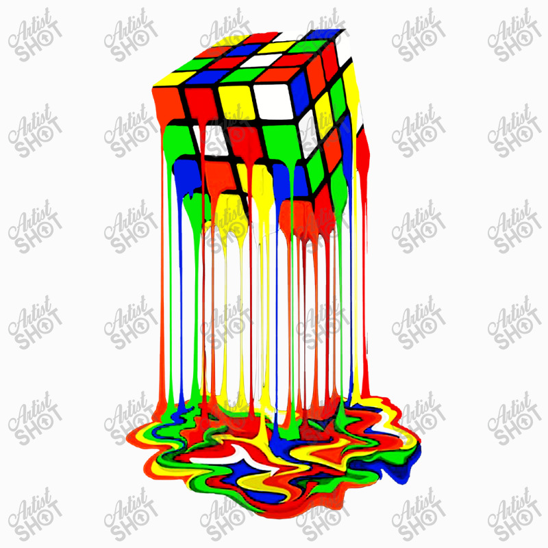 Rainbow Abstraction Melted Rubiks Cube Coffee Mug | Artistshot