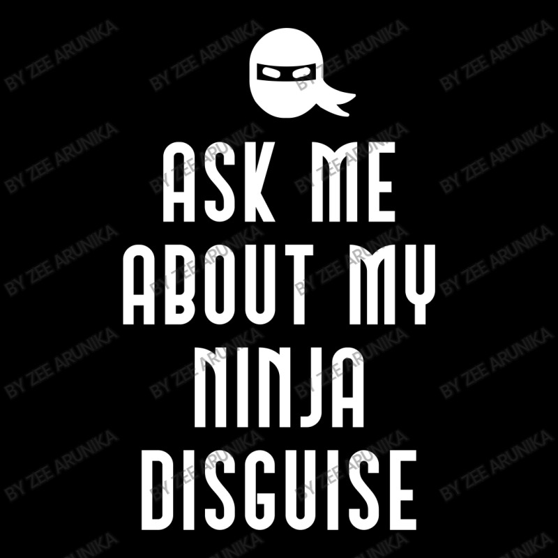 Ask Me About My Ninja Disguise Cropped Sweater | Artistshot