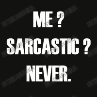 Me Sarcastic Never Scorecard Crop Tee | Artistshot