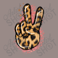 Pink Glitter Leopard Peace Sign Vintage T-shirt | Artistshot