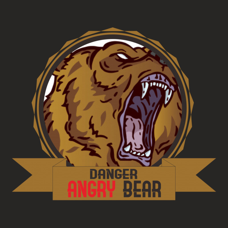 Danger Angry Bear Ladies Fitted T-Shirt by gondotindo | Artistshot