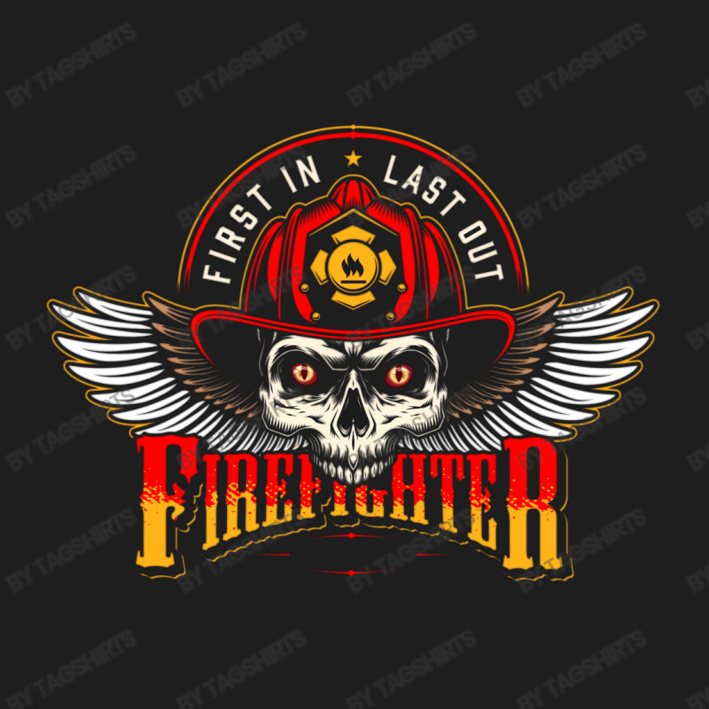 Motorcycle Firefighter Rescue Skull Motorcycle Custom Classic T-shirt | Artistshot