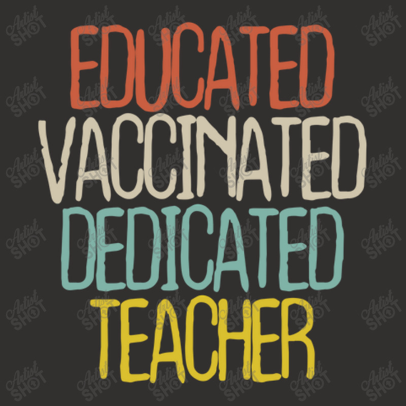 Educated Vaccinated Dedicated Teacher Champion Hoodie by thebestisback | Artistshot