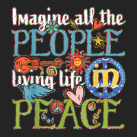 Imagine All The People Living Life In Peace T Shirt 3/4 Sleeve Shirt | Artistshot