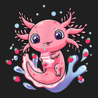 Axolotl Kawaii Axolotl Strawberry Milkshake Cartonss Japanese Anime 17 Ladies Polo Shirt | Artistshot