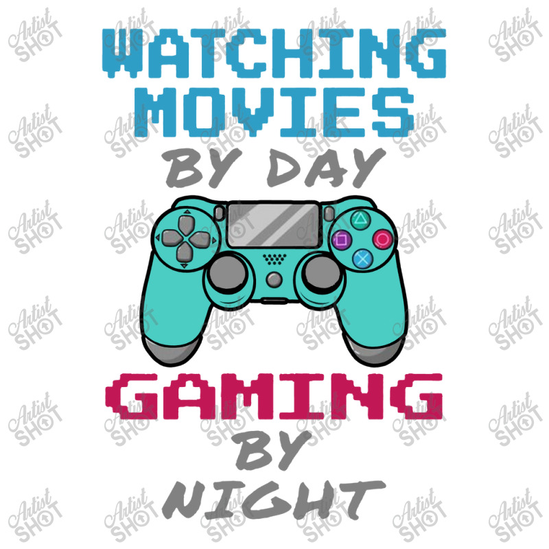 Watching Movies By Day Gaming Crewneck Sweatshirt by KopiAdem | Artistshot