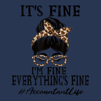 Funny Accountant It's Fine, I'm Fine And Everything's Fine T Shirt Men Denim Jacket | Artistshot