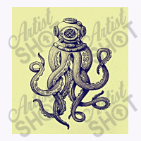 Vintage Diver Octopus Art Tank Top | Artistshot