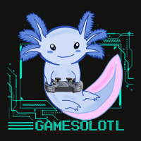 Axolotl Gamesolotl Gamer Axolotl Fish Playing Video Games Lizard 216 Scorecard Crop Tee | Artistshot