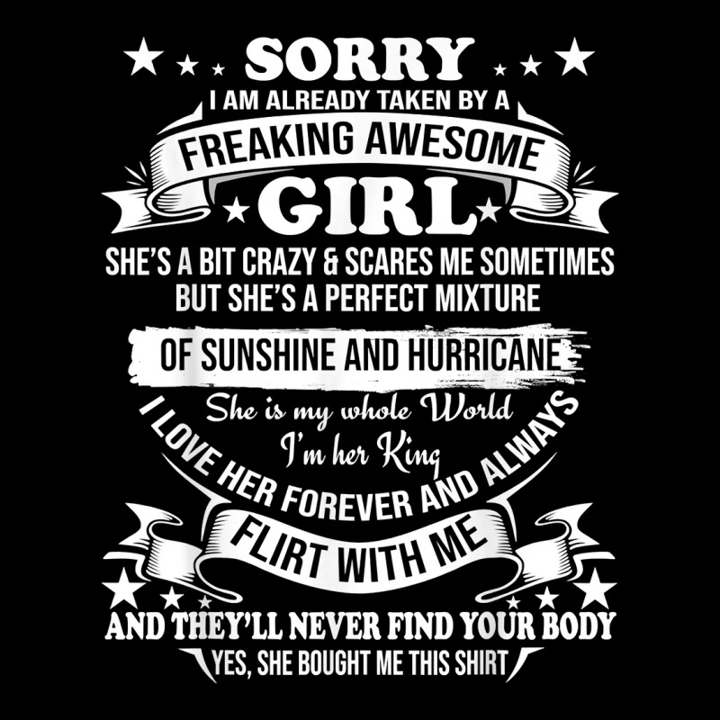 Mens Sorry I Am Already Taken By Awesome Girl Shirt Valentine Day T Sh Pocket T-shirt | Artistshot