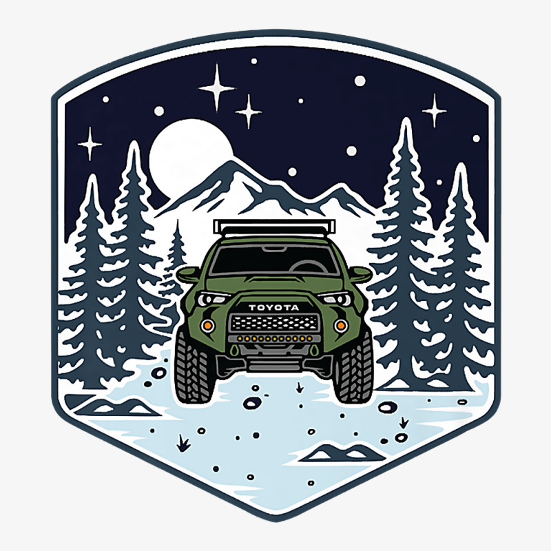 Trail 4runner Overland Night Vibes   Army Green Premium T Shirt Ladies Fitted T-Shirt by tandonwelters | Artistshot