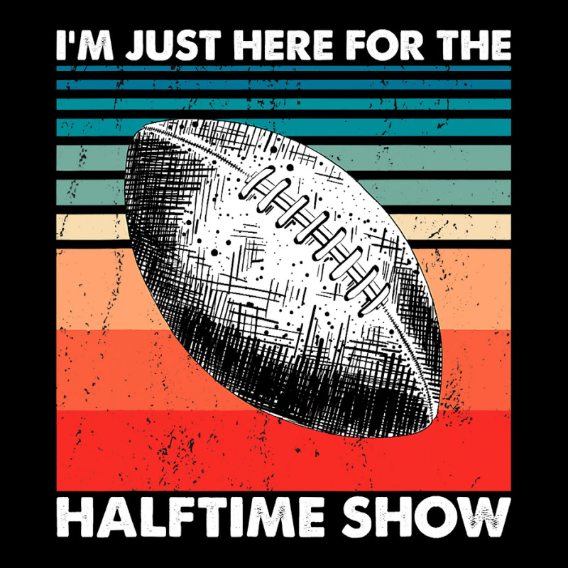 Football Im Just Here For The Halftime Show Football Player Adjustable Cap by stress | Artistshot