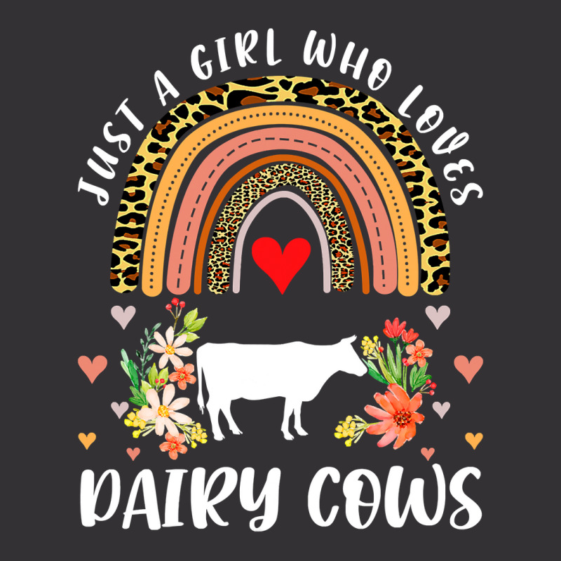 Cow Mooey Rainbow Just A Girl Who Loves Dairy Cows Leopard Dairy Cow 6 Vintage Short | Artistshot