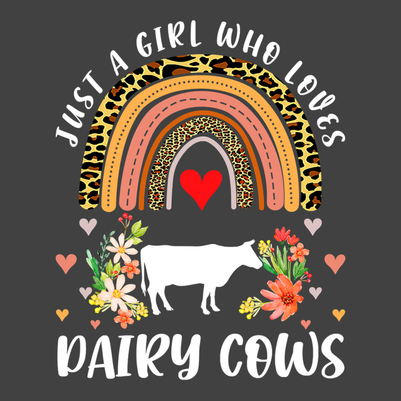 Cow Mooey Rainbow Just A Girl Who Loves Dairy Cows Leopard Dairy Cow 6 Vintage T-shirt | Artistshot