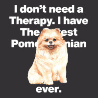 Dog I Dont Need Therapy, I Have The Cutest Pomeranian Ever Puppy Anima Vintage Hoodie And Short Set | Artistshot