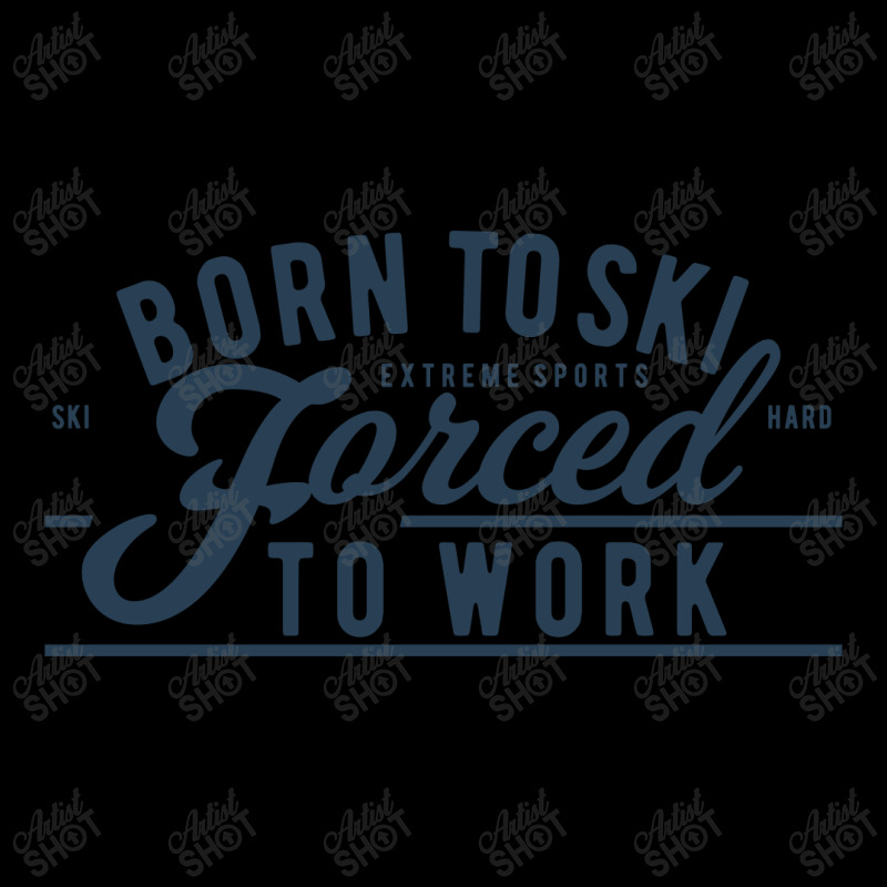 Born To Ski Fleece Short by blackacturus | Artistshot