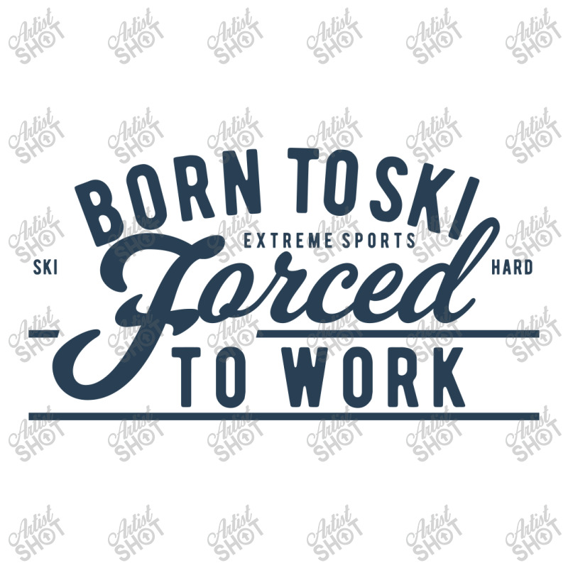 Born To Ski V-Neck Tee by blackacturus | Artistshot