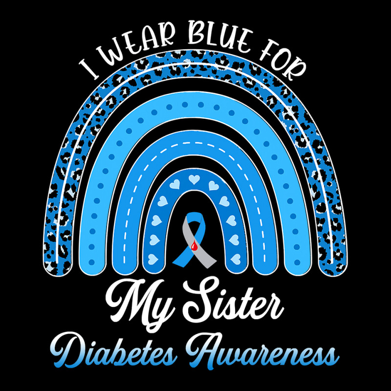 Diabetes Diabetic Rainbow I Wear Blue For My Sister Type 1 47 Diabetes Men's 3/4 Sleeve Pajama Set by permad | Artistshot