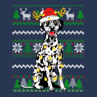 Dalmatian Dog Christmas Lights Xmas Matching Family Dog Lover 16 Dog L Ladies Denim Jacket | Artistshot