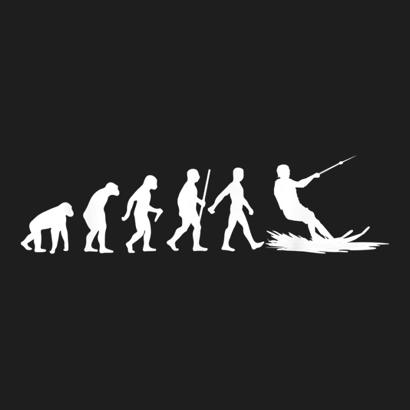 Funny Water Ski Designs Men Women Skier Athletes Evolution T Shirt Classic T-shirt by tandonwelters | Artistshot