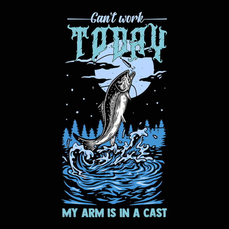 Fishing Fish Cant Work Today My Arm Is In A Cast 718 Fisher Hook Pocket T-shirt | Artistshot